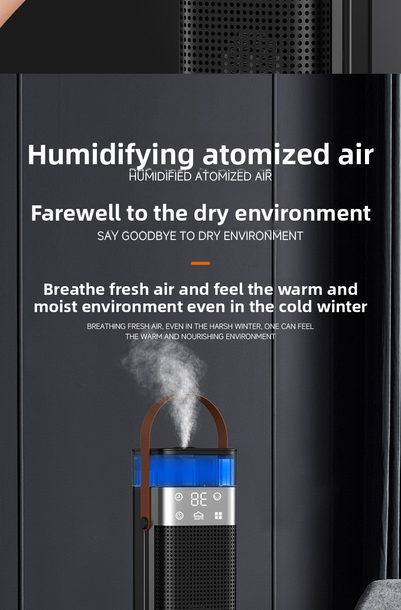 Cross-Border In-Stock Warm Air Blower Household Heater Intelligent Voice Vertical PTC Heater Fast Heating Electric Heater New Product