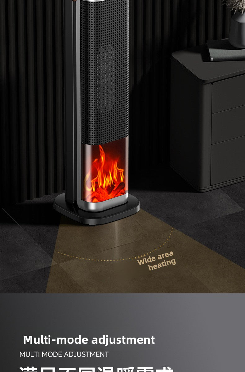Cross-Border In-Stock Warm Air Blower Household Heater Intelligent Voice Vertical PTC Heater Fast Heating Electric Heater New Product