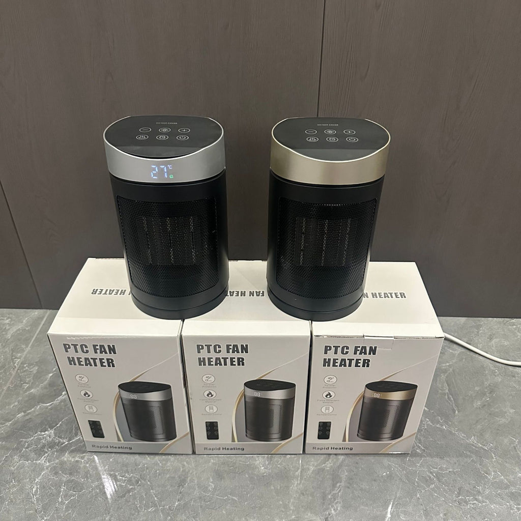 Cross-Border New Model Warm Air Blower Household Touch Screen Remote Control Heater Desktop Electric Heater Small Sun Heater