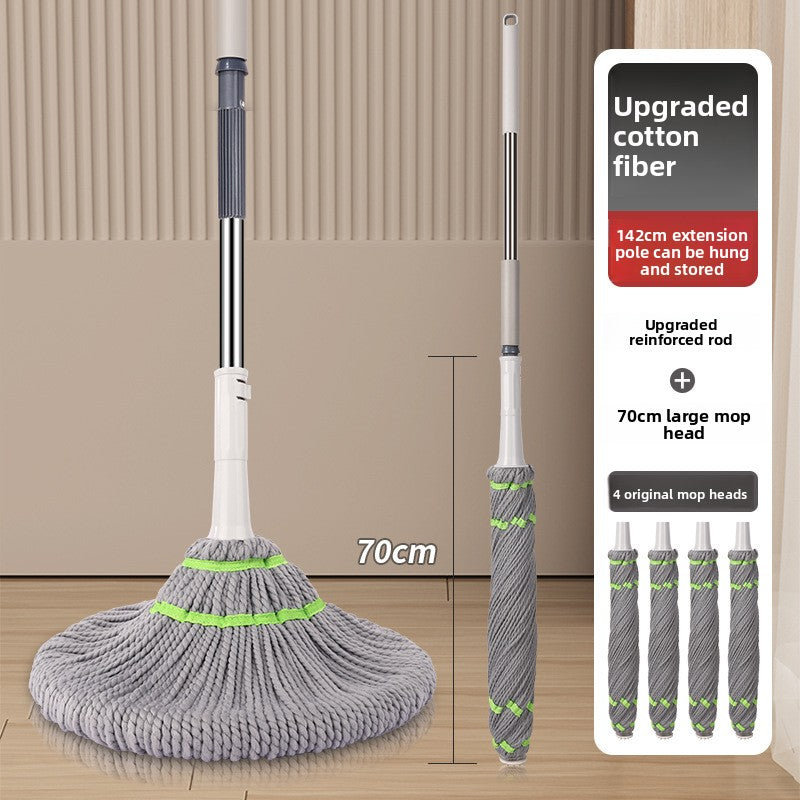 2025 New Model Mop Hands-Free Self-Wringing Household One-Push Clean Rotating Lazy Mop Automatic Water-Removing Floor Mop