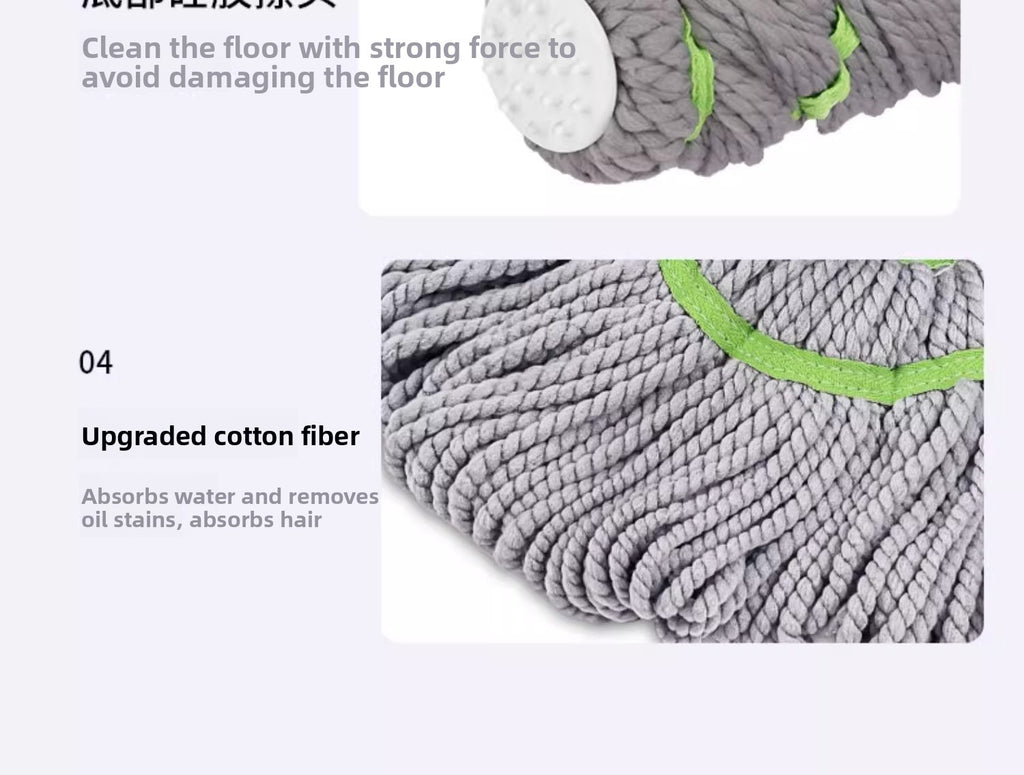 2025 New Model Mop Hands-Free Self-Wringing Household One-Push Clean Rotating Lazy Mop Automatic Water-Removing Floor Mop