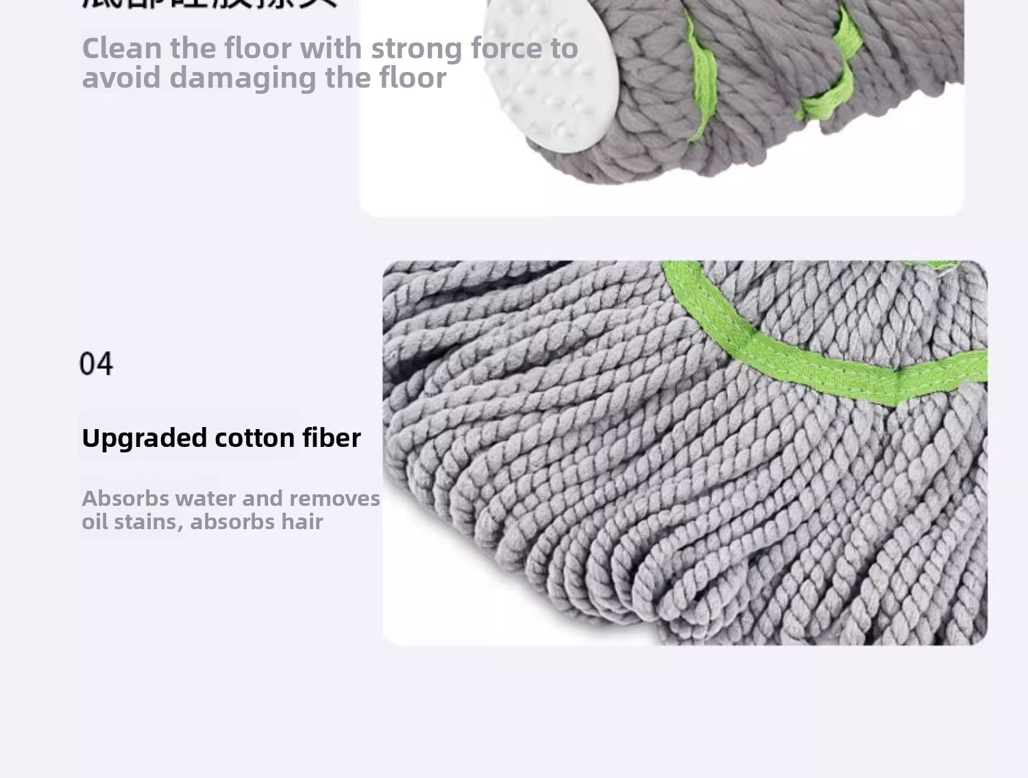 2025 New Model Mop Hands-Free Self-Wringing Household One-Push Clean Rotating Lazy Mop Automatic Water-Removing Floor Mop