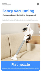 Cross-Border New Wireless Vacuum Cleaner for Home Use, High Suction Power, Vacuum and Mop Integrated, Convenient Handheld Vacuum Cleaner with Floor Brush