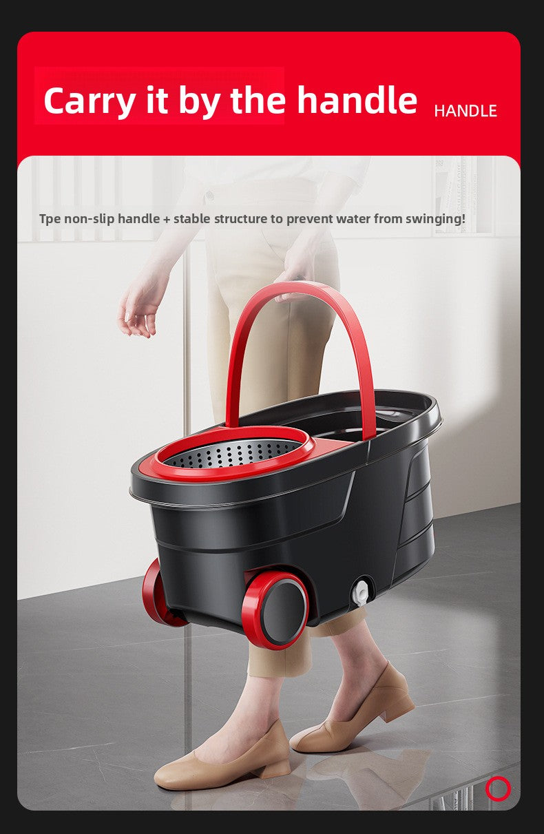 New Lazy Rotating Mop for Home Use, Automatic Mop Bucket, Hands-Free Cleaning, One-Sweep Clean, Dry and Wet Dual-Use Mop
