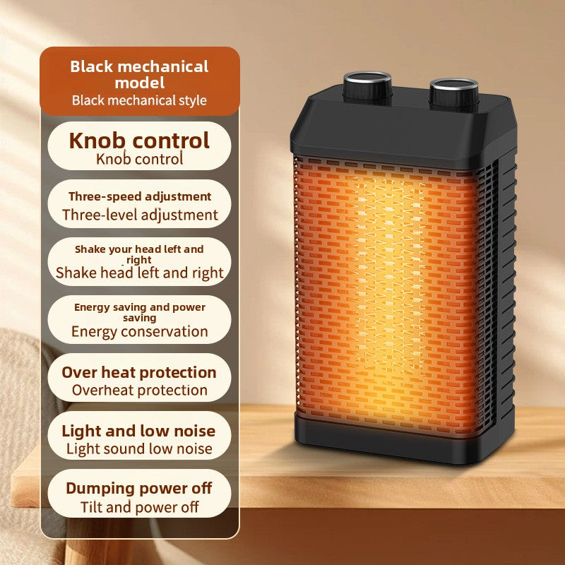 Cross-Border In-Stock Warm Air Blower Household Heater Intelligent Voice Vertical PTC Heater Fast Heating Electric Heater New Product