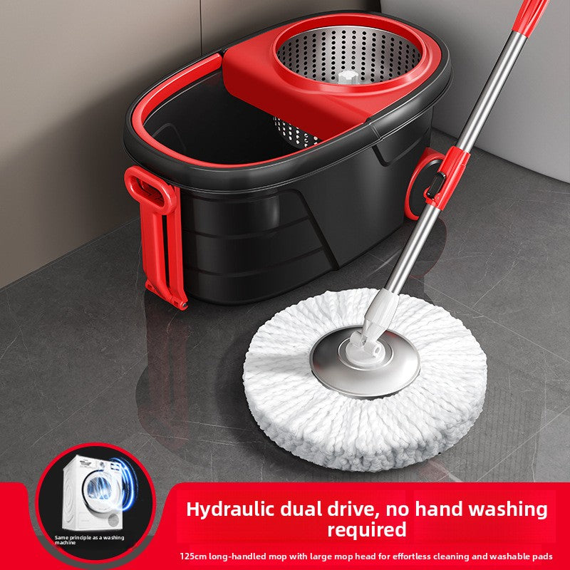 New Lazy Rotating Mop for Home Use, Automatic Mop Bucket, Hands-Free Cleaning, One-Sweep Clean, Dry and Wet Dual-Use Mop