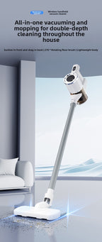 Cross-Border New Wireless Vacuum Cleaner for Home Use, High Suction Power, Vacuum and Mop Integrated, Convenient Handheld Vacuum Cleaner with Floor Brush