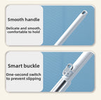 Chenille Hands-Free Mop 45CM Flat Mop Dry and Wet Dual-Use Lazy Household Large Floor Mop with Foldable Bucket