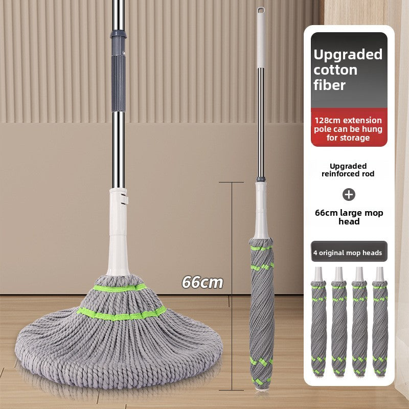 2025 New Model Mop Hands-Free Self-Wringing Household One-Push Clean Rotating Lazy Mop Automatic Water-Removing Floor Mop