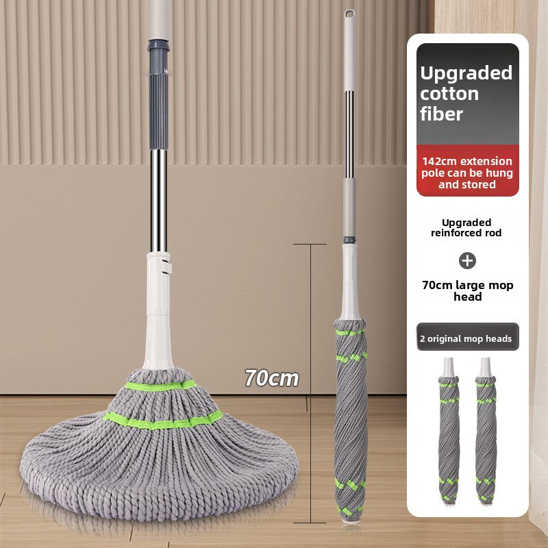 2025 New Model Mop Hands-Free Self-Wringing Household One-Push Clean Rotating Lazy Mop Automatic Water-Removing Floor Mop