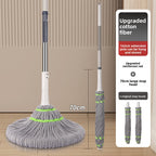 2025 New Model Mop Hands-Free Self-Wringing Household One-Push Clean Rotating Lazy Mop Automatic Water-Removing Floor Mop