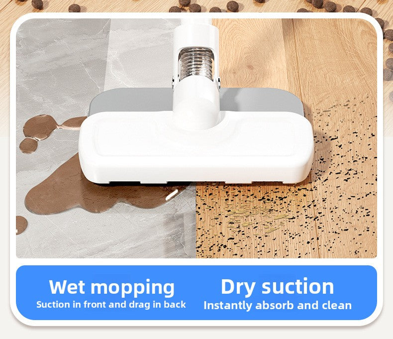 Cross-Border New Wireless Vacuum Cleaner for Home Use, High Suction Power, Vacuum and Mop Integrated, Convenient Handheld Vacuum Cleaner with Floor Brush