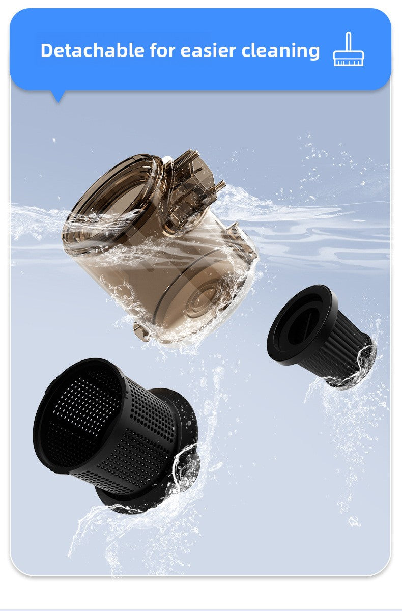 Cross-Border New Wireless Vacuum Cleaner for Home Use, High Suction Power, Vacuum and Mop Integrated, Convenient Handheld Vacuum Cleaner with Floor Brush