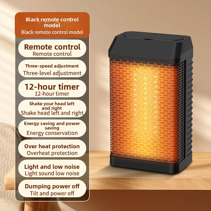 Cross-Border In-Stock Warm Air Blower Household Heater Intelligent Voice Vertical PTC Heater Fast Heating Electric Heater New Product