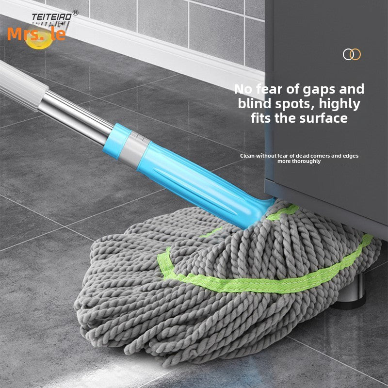 2025 New Model Mop Hands-Free Self-Wringing Household One-Push Clean Rotating Lazy Mop Automatic Water-Removing Floor Mop