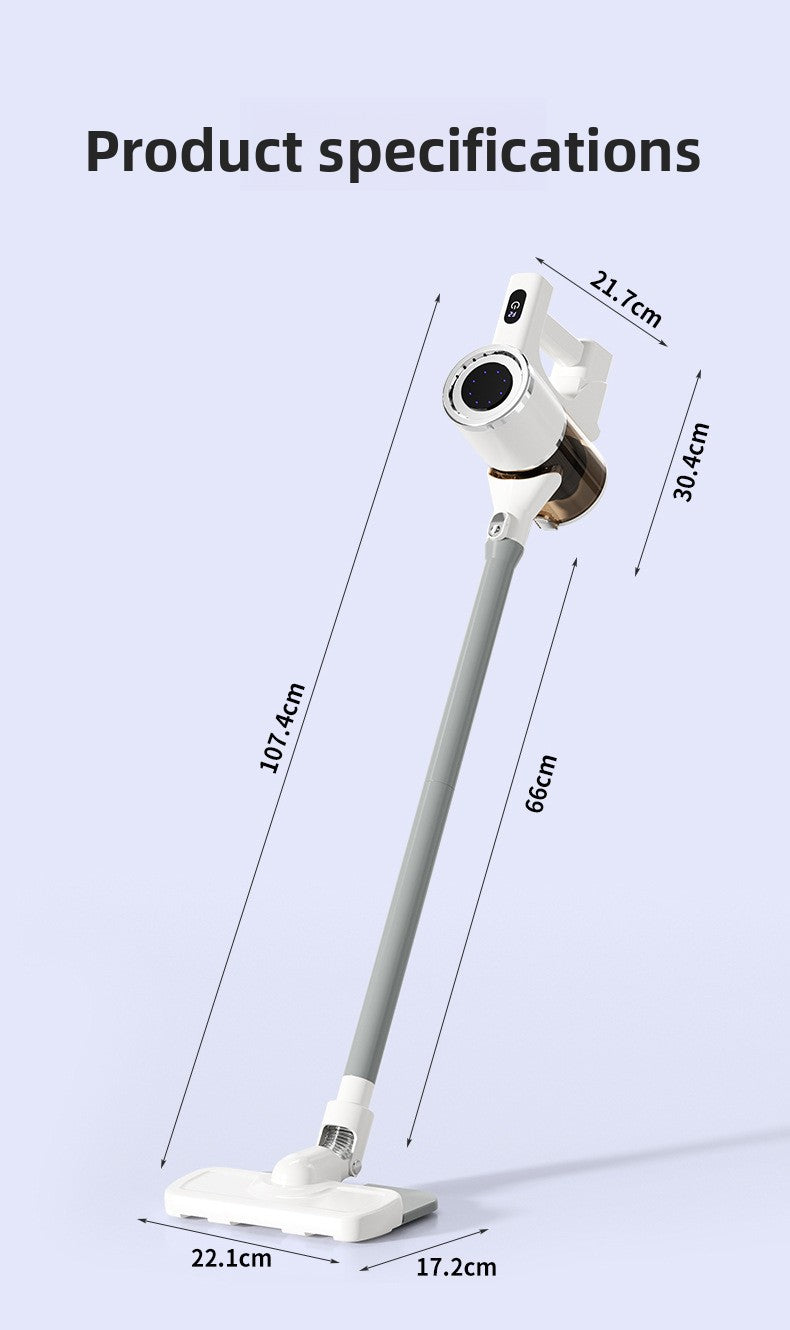 Cross-Border New Wireless Vacuum Cleaner for Home Use, High Suction Power, Vacuum and Mop Integrated, Convenient Handheld Vacuum Cleaner with Floor Brush