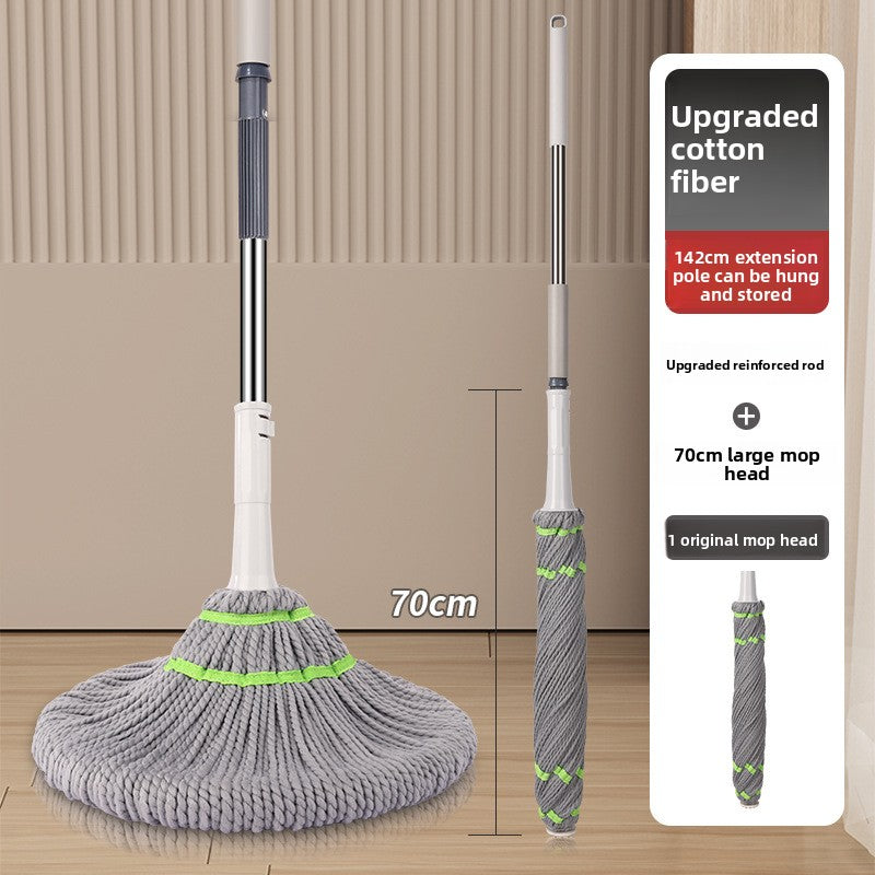 2025 New Model Mop Hands-Free Self-Wringing Household One-Push Clean Rotating Lazy Mop Automatic Water-Removing Floor Mop
