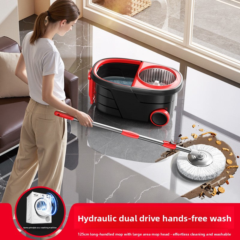 New Lazy Rotating Mop for Home Use, Automatic Mop Bucket, Hands-Free Cleaning, One-Sweep Clean, Dry and Wet Dual-Use Mop