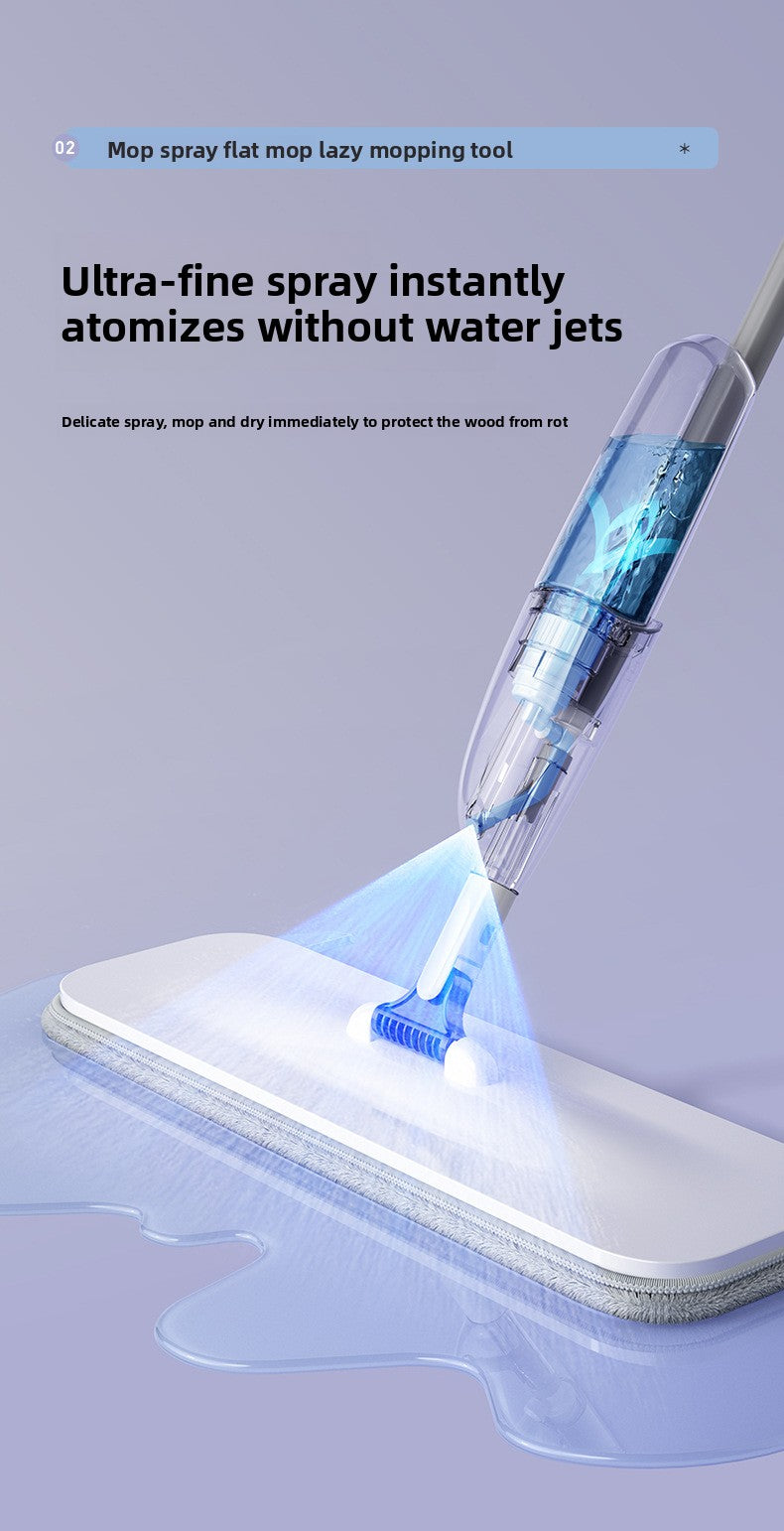 Thickened and Sturdy Hands-Free Household One-Spray Nano Spray Flat Mop Lazy Mop Floor Cleaning Mop