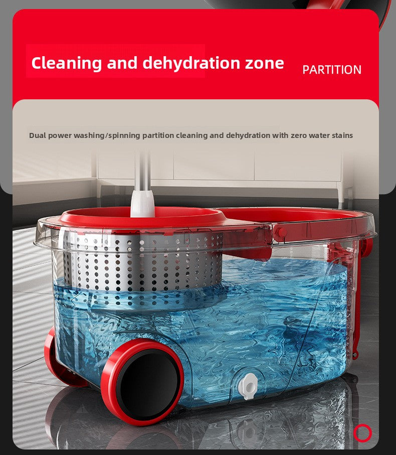 New Lazy Rotating Mop for Home Use, Automatic Mop Bucket, Hands-Free Cleaning, One-Sweep Clean, Dry and Wet Dual-Use Mop