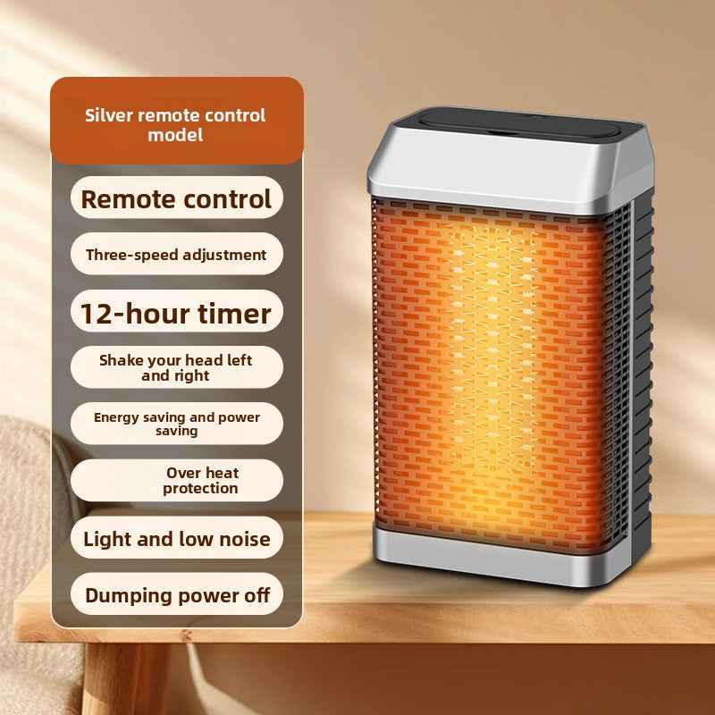 Cross-Border In-Stock Warm Air Blower Household Heater Intelligent Voice Vertical PTC Heater Fast Heating Electric Heater New Product