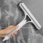 OCEUNI 3-in-1 Multi-Functional Water-Spraying Window Cleaner With Sponge & Silicone Squeegee - Removes Water Stains Cleaning Tool