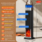 Cross-Border In-Stock Warm Air Blower Household Heater Intelligent Voice Vertical PTC Heater Fast Heating Electric Heater New Product