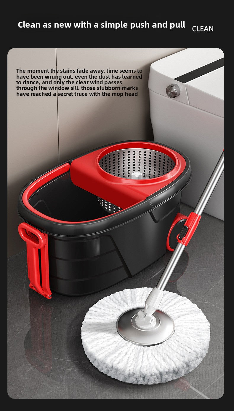 New Lazy Rotating Mop for Home Use, Automatic Mop Bucket, Hands-Free Cleaning, One-Sweep Clean, Dry and Wet Dual-Use Mop