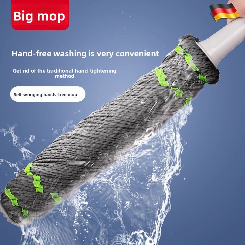 2025 New Model Mop Hands-Free Self-Wringing Household One-Push Clean Rotating Lazy Mop Automatic Water-Removing Floor Mop
