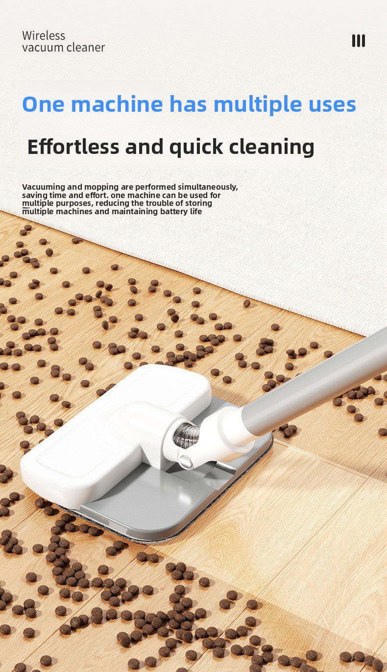 Cross-Border New Wireless Vacuum Cleaner for Home Use, High Suction Power, Vacuum and Mop Integrated, Convenient Handheld Vacuum Cleaner with Floor Brush