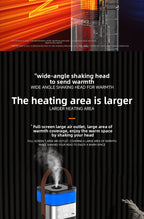 Cross-Border In-Stock Warm Air Blower Household Heater Intelligent Voice Vertical PTC Heater Fast Heating Electric Heater New Product