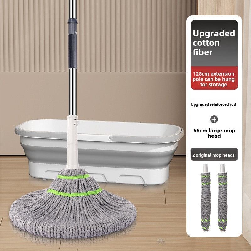 2025 New Model Mop Hands-Free Self-Wringing Household One-Push Clean Rotating Lazy Mop Automatic Water-Removing Floor Mop