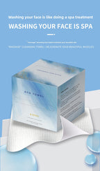 Amazon Hot-Selling Face Towels Disposable Cotton Soft Towels Extra Large Thickened EF Pattern Makeup Removal Wipes Disposable Face Towels