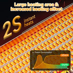 Cross-Border New Model Warm Air Blower Household Touch Screen Remote Control Heater Desktop Electric Heater Small Sun Heater