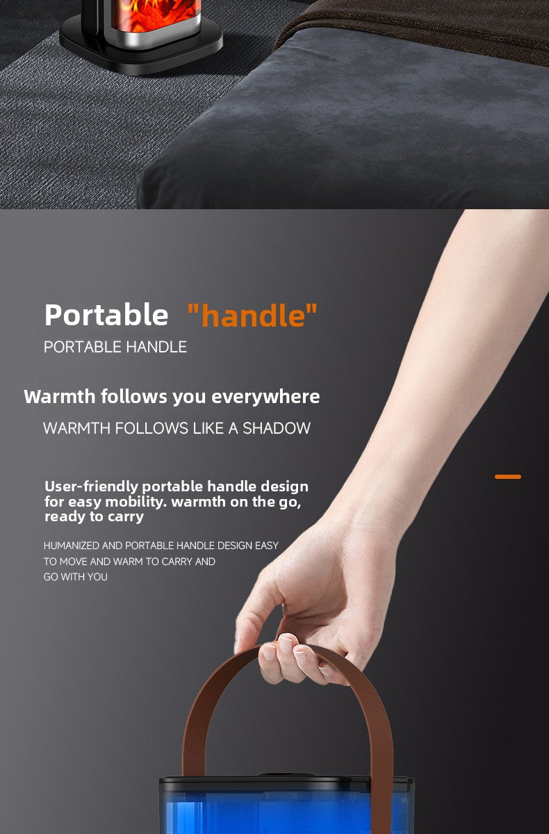 Cross-Border In-Stock Warm Air Blower Household Heater Intelligent Voice Vertical PTC Heater Fast Heating Electric Heater New Product