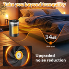 Cross-Border New Model Warm Air Blower Household Touch Screen Remote Control Heater Desktop Electric Heater Small Sun Heater