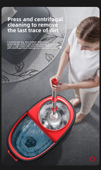 New Lazy Rotating Mop for Home Use, Automatic Mop Bucket, Hands-Free Cleaning, One-Sweep Clean, Dry and Wet Dual-Use Mop