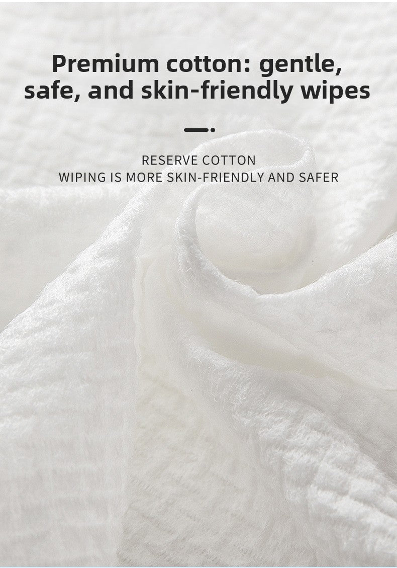 Amazon Hot-Selling Face Towels Disposable Cotton Soft Towels Extra Large Thickened EF Pattern Makeup Removal Wipes Disposable Face Towels