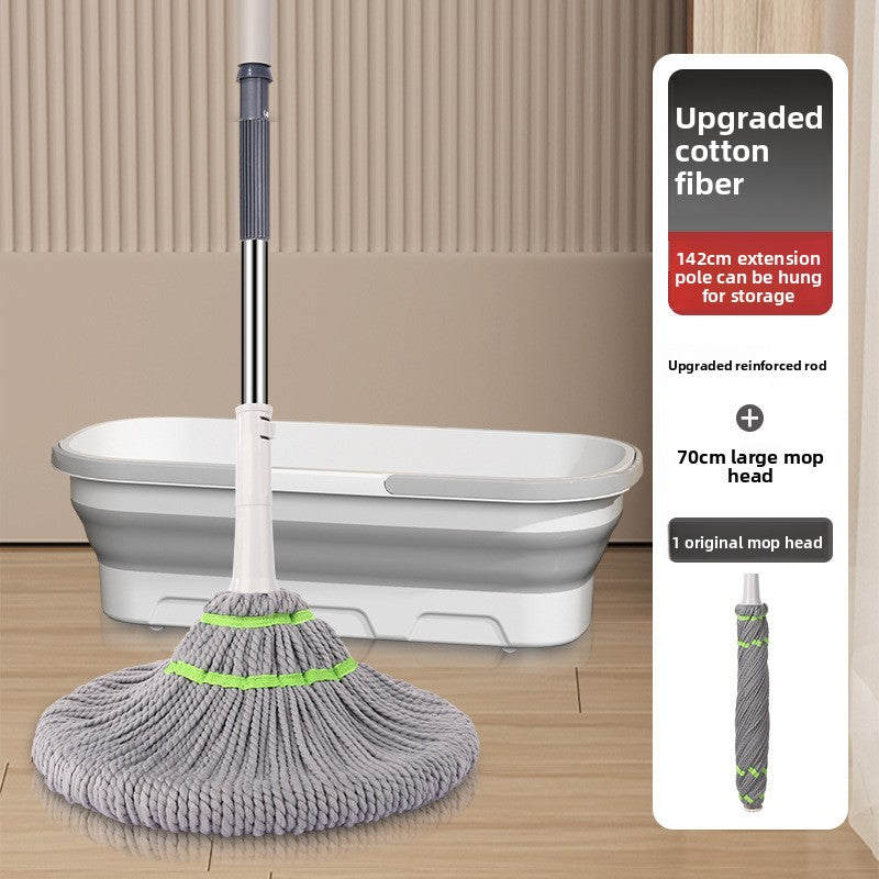 2025 New Model Mop Hands-Free Self-Wringing Household One-Push Clean Rotating Lazy Mop Automatic Water-Removing Floor Mop