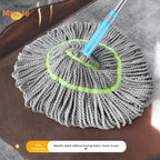 2025 New Model Mop Hands-Free Self-Wringing Household One-Push Clean Rotating Lazy Mop Automatic Water-Removing Floor Mop