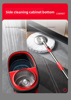 New Lazy Rotating Mop for Home Use, Automatic Mop Bucket, Hands-Free Cleaning, One-Sweep Clean, Dry and Wet Dual-Use Mop