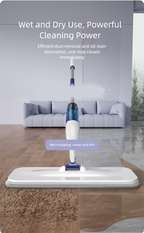 Thickened and Sturdy Hands-Free Household One-Spray Nano Spray Flat Mop Lazy Mop Floor Cleaning Mop