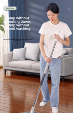 2025 New Model Mop Hands-Free Self-Wringing Household One-Push Clean Rotating Lazy Mop Automatic Water-Removing Floor Mop