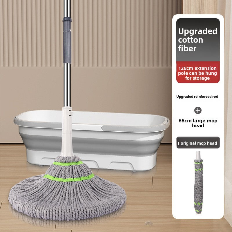 2025 New Model Mop Hands-Free Self-Wringing Household One-Push Clean Rotating Lazy Mop Automatic Water-Removing Floor Mop