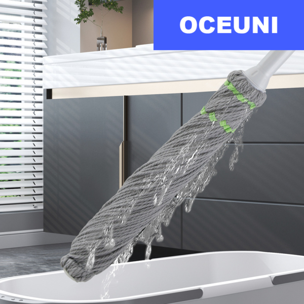 Home & Kitchen: Washable Flat Mop - Hand-free, Dual-purpose, Absorbent Lazy Mop - Image 3