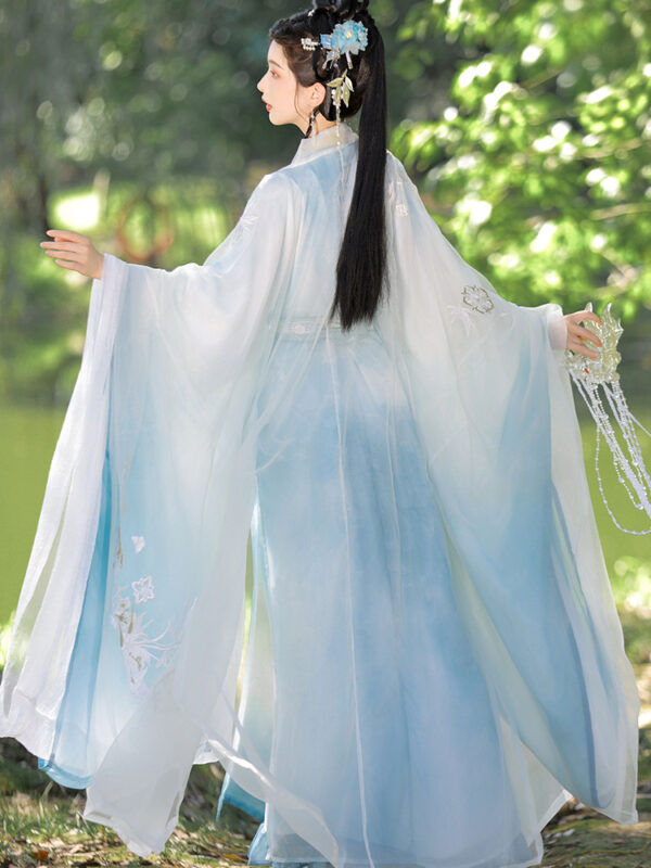 2024 Original Tang Dynasty Style Loose Sleeve Gown with Heavy Embroidery - Autumn Collection