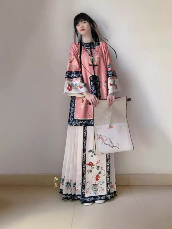 Traditional Chinese Hanfu Dress - Adult Mianzi Skirt Set