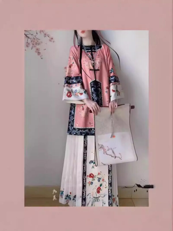 Traditional Chinese Hanfu Dress - Adult Mianzi Skirt Set